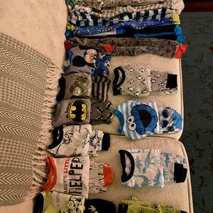 Lot of 18M boys pajamas-16 pairs